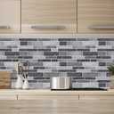 Art3d 10-Sheet Self-Adhesive Tile Backsplash for Kitchen, Vinyl Decorative Marble Tiles, 30 * 30cm, Gray