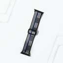 2 x Nylon Apple Watch Bands Unisex - iWatch 1/2/3/4/5/6/7/8/9/SE/Ultra 2 Bands for 38mm/40mm/41mm/42mm/44mm/45mm/49mm - Variety Multipack 1-8 (Pack A: US Flag Blue Line)