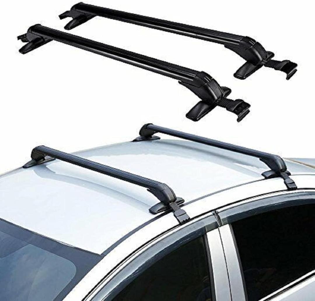 Car Roof Rack, Cross Bar Luggage Carrier Rack 2PCS Lockable Anti-Theft 39" Car Top Rack Universal Black