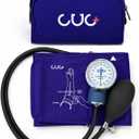 Professional Aneroid Sphygmomanometer, Blood Pressure Cuff Manual, Precision Copper & Brass Movement, Medical-Grade Reinforced PVC Tubing, Ideal for Doctors, Nurses, and Students (Blue)