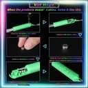 Oleitodh 96 Pack Multicolor Fiber Optic Wand Glow Wand LED Light Up Wand Bulk with 3 Flashing Models Flashing Sticks for Glow in The Dark Birthday Party Favor Wedding Halloween Christmas, 8 Colors