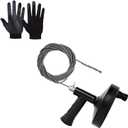 Drain Snake 25 Ft, Drain Auger Hair Clog Remover Heavy Duty Flexible Plumbing Snake Bathroom Kitchen Sink Cleaner Tools for Shower Bathtub Pipe