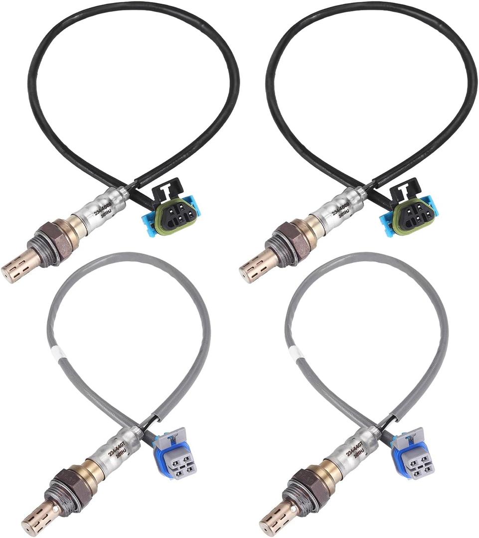 Oxygen O2 Sensor Upstream Downstream 234-4669 234-4407 Replacement for 2003-2006 Chevy Suburban Silverado 1500 2500 3500 HD, GMC Sierra Yukon XL, Cadillac Escalade, H2 6.0L V8 4PCS