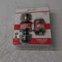 Lewis Hyman Inc 1734601 Atlas Tulip Style Door Knob and Single Cylinder Deadbolt Combo, Polished Brass