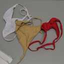 Closecret Cotton G-string, Women Panties Simple Thongs Lightweight Multi-Pack G-string&T-back(Small - Medium, Style 2)