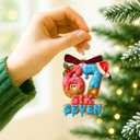 4 x 67 Christmas Ornament - 67 Ornaments for Christmas Tree 2025 - Funny 6 7 for Teens, Kids - Viral Xmas Acrylic Decoration, Teen Girls Trendy Stuff - Meme Funny White Elephant Gifts (Six Seven Ornament Text)