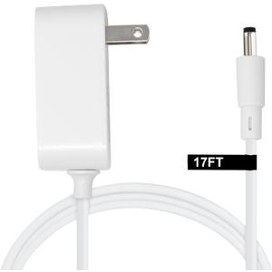 15W Extra Long Power Adapter Compatible with Amazon Echo Dot (3rd, 4th & 5th Generation), Amazon Echo Pop, Amazon Echo Pop Kids (17-Foot)