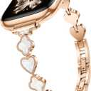 Slim Band Compatible with Apple Watch For Women 38mm 40mm 41mm 42mm 44mm 45mm 46mm 49mm Thin Metal Bracelet Dressy Strap Stainless Steel for iWatch Series 11 10 9 8 7 6 5 4 SE/Ultra 3 2 1