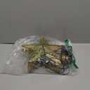 DG-Direct Christmas Tree Topper Lighted Star with 6 Projected Patterns,3D Hollow Sparkling Star Christmas Tree Topper with Rotating Magic Projector for Christmas Tree Ornament (Glitter Gold 6)