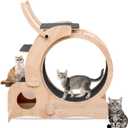 Cat Wheel 7-in-1 Upgraded Exercise Treadmill for Indoor CatsCat Treadmill with Silent Running Wheel, Cat Tunnel, Cat Wheels for Indoor Cats, Perfect Cat Jym & Toy for Endless Fun & Fitness