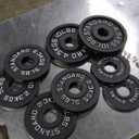 Cast Iron Olympic 2 Inch Weight Plate and Standard 1 Inch Weight Plate for Weightlifting and Strength Training, (4packs 5LBS, 2packs 1.13KGS, 2 Packs 10LBS)