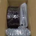 U-QE 100PCS Amber Plastic Plates - Clear Brown Plastic Plates Disposable Heavy Duty - Disposable Plates for Party Including 50PCS 10'' Dinner & 50PCS 7.5'' Dessert Plate