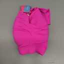 Yonique Women Plus Size High Waisted Bikini Sets Two Piece Strapless Swimsuits Tummy Control Bathing Suit Bandeau Swimwear Hot Pink 20W