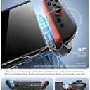 Mumba Blade Series Case Compatible with Nintendo Switch 2, [Dock Friendly] [Military-Grade Protection] TPU Grip Protective Cover Shell, Quick-Release Controllers Compatible Accessories (Black)