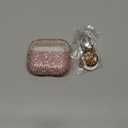 Case for Apple Airpods Pro 3 Case Cover 2025, VISOOM Bling Jewerly Airpods iPods Pro3 Cases Cute Glitter Diamond Airpod iPod Pro3 Cases Rhinestone AirPods iPods Pro 3rd Gen Cas with Keychain for Women (J-Sakura Pink)