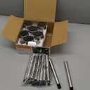 GIGALUMI Solar Pathway Lights, Stainless Steel IP44 Waterproof Auto On/Off Outdoor LED Solar Landscape Lights for Garden, Yard, Patio, Path and Walkway(12 Pack, Cold White)