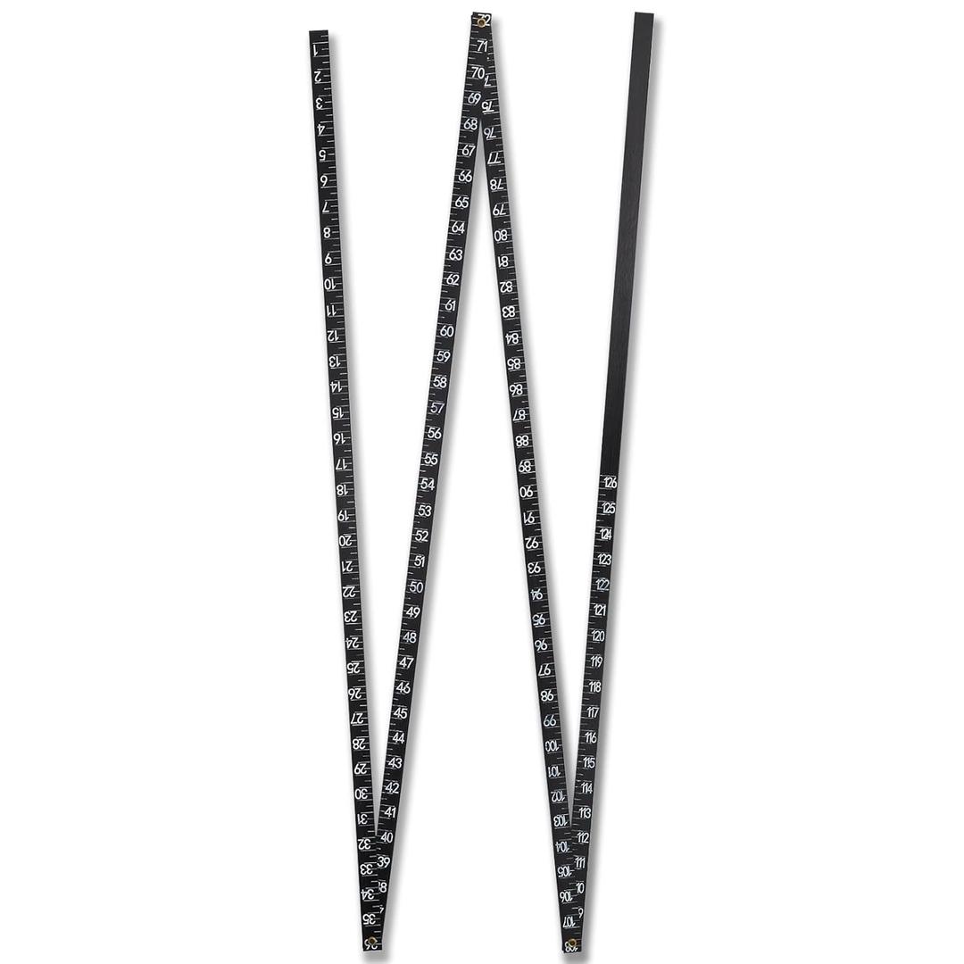 Oil Tank Measuring Stick, 4 Fold to 126" Fuel Tank Measuring Stick, Wood Folding Oil Tank Gauge Measuring Stick Ruler for Deep Tank