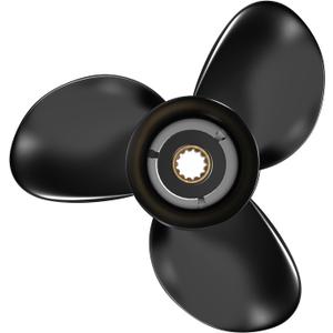 OEM 13 1/4x17 Upgrade Aluminum Propeller Fit BRP,Johnson,Evinrude,OMC Stern Drive 40-140hp(Hub Kits Included),13 Spline,Parts No. 765183,RH