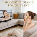 2 x 2 PCS Lymphatic Contour Face Brush,Soft Bristle Facial Dry Brush for Lymphatic Drainage,Gentle Gua Sha Brush Alternative,Face Sculpting Tool for Jawline & Chin,Daily Skincare & Spa Treatment