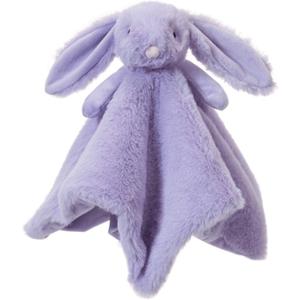Apricot Lamb Stuffed Animals Purple Bunny Rabbit Security Blanket Infant Nursery Character Blanket Luxury Snuggler Plush Baby Lovey(Purple Bunny) (13 Inch (Pack of 1))