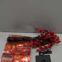 Ganeen Chinese New Year Decorations 2026 Lighted Lunar New Year Tree with 18 Pcs Hanging Chinese Ornaments & 24 LED Lights Red Berry Birches Money Tree Traditional Centerpiece for Table Home Decor