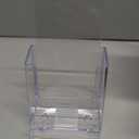 MaxGear Brochure Holder 4x9 inch with Business Card Organizer, Acrylic Literature Display Stand Clear Plastic Flyer Holder Wall Mount or Countertop Use for Pamphlets, Booklets, 2 Pack