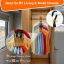 Closet Organizers and Storage,College Dorm Room Essentials,Pack of 6 Multifunctional Organizer Magic Space Saving Hangers with 9 Holes Storage Organization for Wardrobe Closet