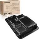 A-Premium Transmission Oil Pan with Drain Plug Compatible with 5R110W 5 Speed Transmission & Ford F-250/350/450/550 Super Duty E-350 Super Duty E-450 Super Duty Excursion