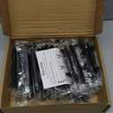 Ravinte 45 Pack 6'' Square Cabinet Pulls Matte Black Stainless Steel Kitchen Drawer Pulls Cabinet Handles 6Length, 3-3/4 Hole Center