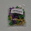 Mardi Gras King Cake Babies 1.2inch Mini Plastic Babies Metallic Gold Purple Green Mardi Gras Babies for King Cake Tiny Baby Figurines for Ice Cube Baby Shower Games Mardi Gras Cake Decorations (48)