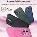 ESR Silicone Case for iPhone 17, Built-in Camera Stash Stand Compatible with MagSafe, Military-Grade Drop Protection Magnetic Phone Case for iPhone 17, Cloud Series, Rosy Pink