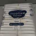 MooMee Striped Duvet Cover Set 100% Washed Cotton Linen Like Textured Breathable Durable Soft Comfy (White Dark Grey Wide Stripes, Queen 90"x90")