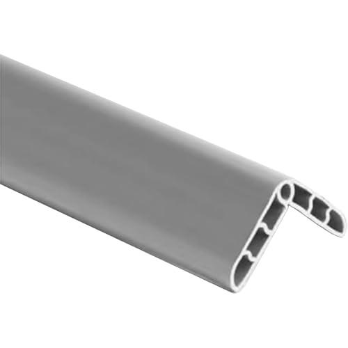 TRUHUI Colorful Rubber Wall Corner Guard Edge Protector,Anti-Collision Strip, Self-Adhesive Wall Guards, Safety Edge & Corner Guards, Length 3.28 ft,Grey