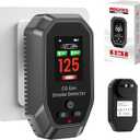 5 in 1 Portable Carbon Monoxide Detectors Plug in, MODOFO TOOL Smoke and Carbon Monoxide Detector with Built-in Battery, Natural Gas Leak Detector, HD Display for CO, Gas, Smoke, Temp, Humidity Black