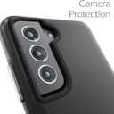 Crave for Galaxy S21 FE Case, Shockproof Protection Dual Layer for Samsung Galaxy S21 FE 5G (6.4 inch) - Black