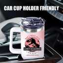 Aunt Tumbler Gift for Aunt For Mothers Day from Niece Aunty Gifts from Nephew - 40oz Gradient Pink Funny Tumbler Dinosaur Cup - Unique Birthday Gift Thank You Christmas Gifts for Aunts