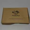 PHOEPET Reflective Dog Harness Large Breed Adjustable No Pull Vest with Handle 2 Metal Rings 3 Buckles [Easy to Put on & Take Off](L, Purple)