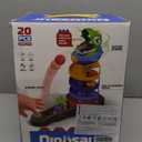 Dinosaur Ball Drop Toy for 3 4 5 6 7 8 Years Old Kids, Dino Spin Twister Toddlers Toy, Shoot Balls Toddler Montessori Toys Gifts for 3-6 Year Old Boys Girls, 2 Players PK Mode