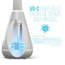 Tao Clean UV Sanitizing Sonic Toothbrush and Cleaning Station, Electric Toothbrush, Dual Speed Setting, London Fog