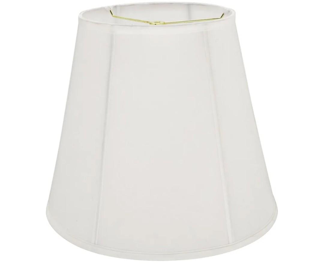 Aspen Creative 35002A Transitional Hexagon Bell Shape Spider Construction Lamp Shade in Off White, 16" wide (10" x 16" x 14")