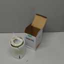 DASITON Makeup Brush holder Organizer, Crystal Cosmetic Makeup Brush Glass Brushes Storage Holder, Vintage Make Up Brush Cup Pen Pencil Holder striped vase(Green S+L)