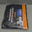 -10 Waterproof Winter Gloves for Men & Women, 5-Layer Ski & Snow Gloves for Cold Weather, Breathable Warm Gloves with Touch Screen Fingers (X-Large, Black)