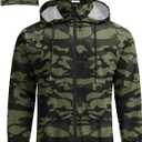 COOFANDY Men's Packable Rain Jacket Lightweight Waterproof Raincoat with Hood Travel Hiking Golf Windbreaker (Large)