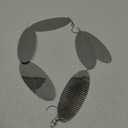 Metal Bird Scare Discs Set-Highly Reflective Double-Sided Bird Reflectors,Extra Sparkly Wind Spinners Outdoor Garden Decor, Bird Devices Deterrent to Scare Birds Away from Yard Patio Farm (Silver fishbone)