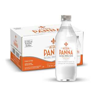 Acqua Panna Natural Spring Water, 16.9 Fl. Oz. Plastic Bottles, Pack of 24