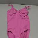 BRABIC Womens' Seamless Sleeveless V-Neck Bodysuit Shapewear Tummy Control (Medium-Large, Hot Pink Brief)