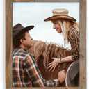 Rustic Picture Frame 16x20, 100% Reclaimed Wood With Tempered Glass, Farmhouse Style Photo Poster 20x16 Distressed & Vintage Looking Wall Decor Gallery Set for Mounting or Table Display
