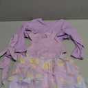 Toddler Little Girl Dress and Cardigan 3 Piece Floral Print Sleeveless Dress and Ruffle Cardigan, Size 3T