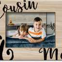FONDCANYON Cousins Picture Frame - Cousin Frame, Cousin Gifts for Women Men, Gifts for Cousins Female Male, Best Cousin Gifts, Sister Picture Frame, Cousin and Me Photo Frame(5x7 Inch Photo)