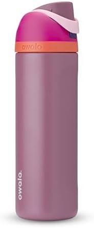 Owala FreeSip Insulated Stainless Steel Water Bottle with Straw for Sports and Travel, BPA-Free Sports Water Bottle, 24 oz, Crown Jewel